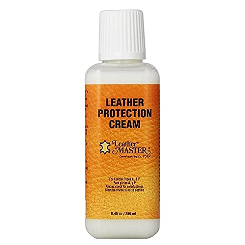 LEATHER MASTER 250ML Leather Protection Cream - Leather Cleaner and Conditioner for Couch Clothes Purses Shoes Boots Car Leather Water Based Formula