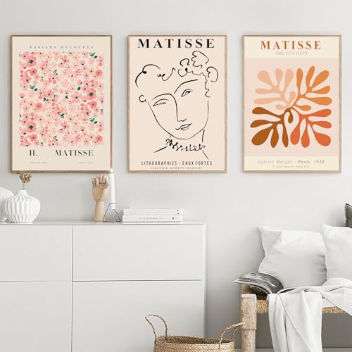 Affiche Henri Matisse pastel pour un salon moderne et chaleureux