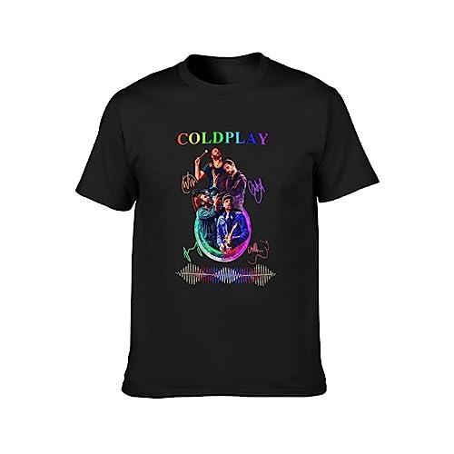 Cold-Play Rd T-Shirt Unisex Gift Mens White Tees L