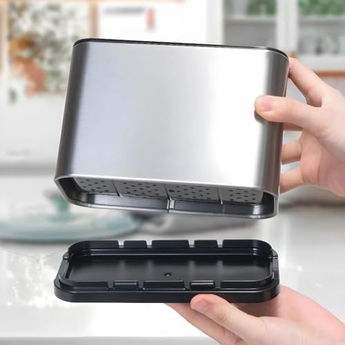 Escorredor de Talheres Aço Inox Organizador de Utensílios Cozinha Suporte Para Talheres Louças Multi