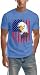 LBP American Flag Eagle Shirt Men's 1776 July Patriotic T-Shirt 4th of July Tees USA Flag Tops