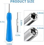Kit de tournevis Gamebit DTDNZKN 4,5 mm et 3,8 mm, outil essentiel pour les gamers | Embouts double extrémité pour NES, SNES, N64, Gameboy, Gamecube, Virtual Boy, consoles Sega, entretien de consoles et cartouches