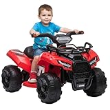 YEI Carro Electrico Niño Montable de 4 Ruedas, para Niños de 3 a 8 Años, Moto Electrica Infantil Niño, Cuatrimoto ATV...
