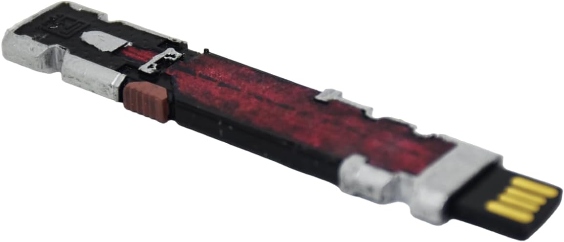 Handmade Relic Biochip USB Flash Drive Prop, 64GB Cyberpunk Style Resin Collectible, Display Prop Inspired by Futuristic Tech