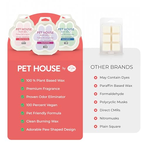 Image of Pet House Scented Wax Melts Long-Lasting, Pet-Friendly Plant Based, Wax Melts for Home, Vanilla Creme Brulee 3 OZ Each, 2 Pack