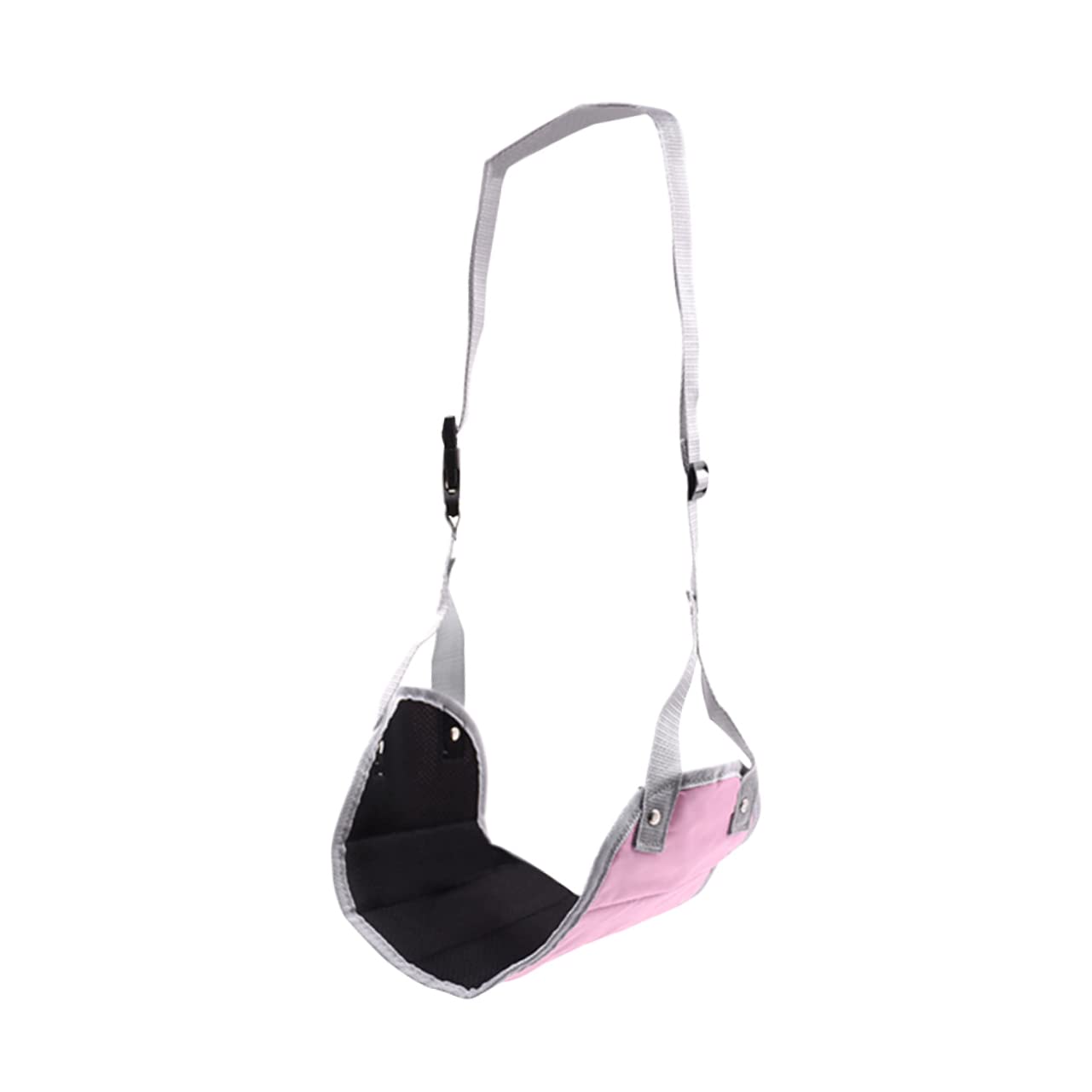 Tofficu 2pezzi Poggiapiedi Portatile Regolabile Per Ufficio e Viaggio Supporto Per Leggi e Schiena Cuscino Hammock Per Aereo Rosa