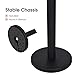 Goplus 6Pcs Stanchions, Crowd Control Barriers with 6.5' Retractable Belt, Stainless Steel Stanchion Posts Queue Line Pole, 35