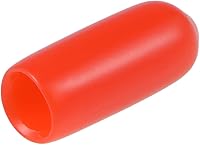 Vista 49 de uxcell 200 tapas de goma de 0.051 in (1/16") de vinilo redondo de vinilo para pernos de tubo, protectores de rosca de tornillo, color negro