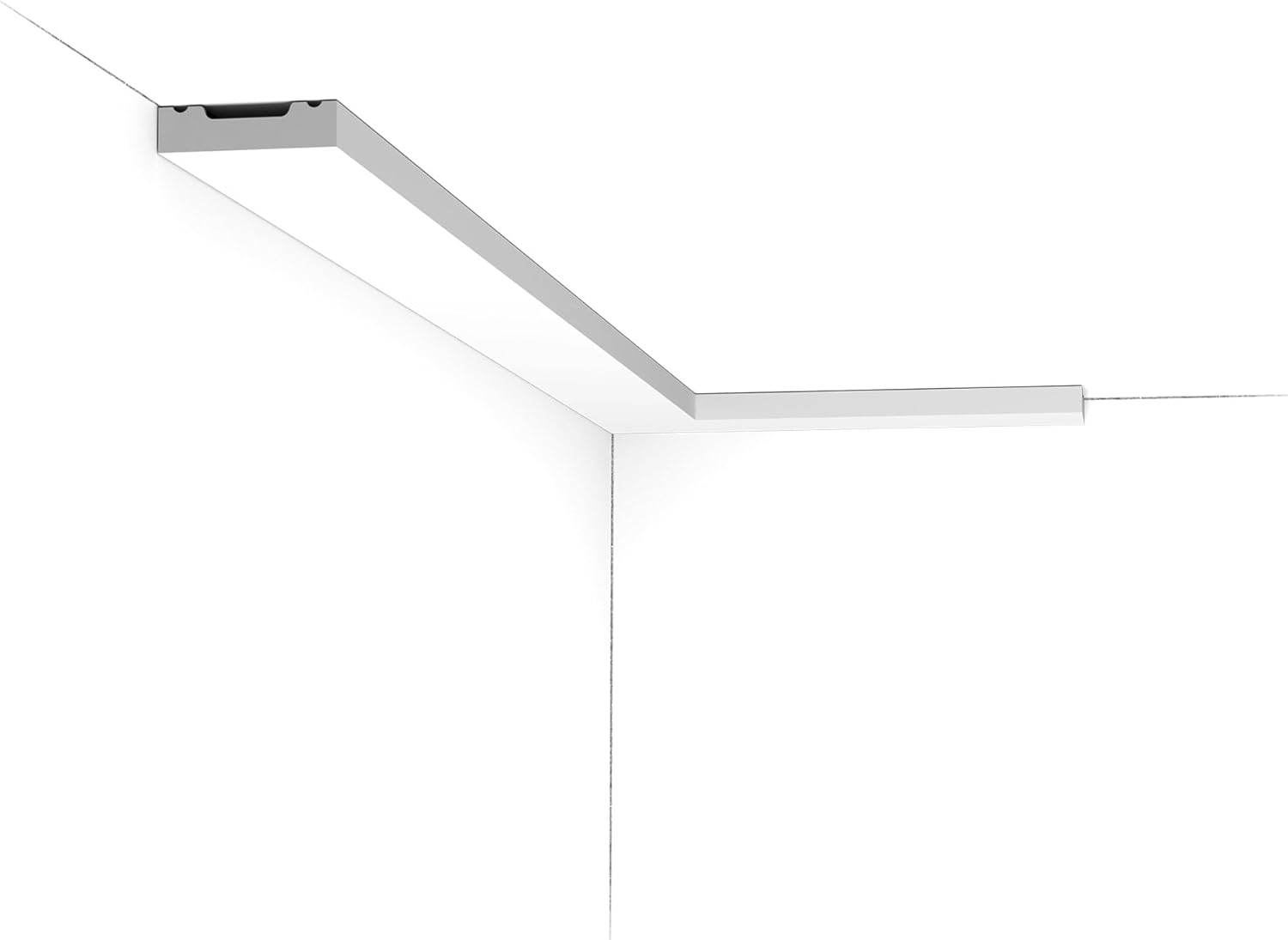 Orac Decor | Duropolymer Polystyrene Baseboard Moulding | Primed White | 1-5/8in H x 78-3/4in Long | Pack of 6