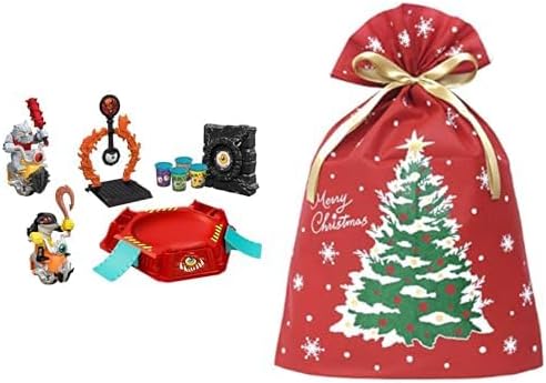 モンスモト DXバトルアリーナセット01 アルファ・ウルフ＆メガロドンセット + クリスマス ラッピング袋 セット D