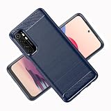 LXHGrowH Cover per Xiaomi Mi Note 10 Lite Antiurto Gel Silicone, Blu