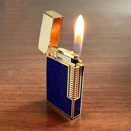 Encendedor de gas AYNSIX flip con rueda lateral negra miniatura 2