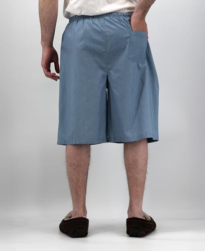 Image of Andrew Scott Men's Lounge Pajama Shorts | Cotton Blend Soft & Light PJ Bottom | Drawstring & Pockets | Multi Packs-Colors