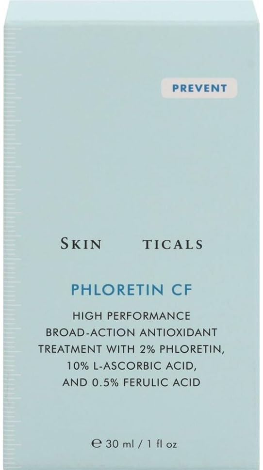 Skinticals Phloretin CF Serum 30ml Vitamin C Antioxidant Serum Gesicht Anti Aging Hautpflege mit Ferulasäure Phloretin für strahlende glatte Haut Frauen Männer Pflege