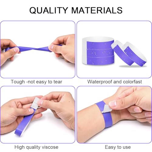 LICQIC 200 Pcs Color Combinations Event Wristbands, Party Wristbands - Image 3