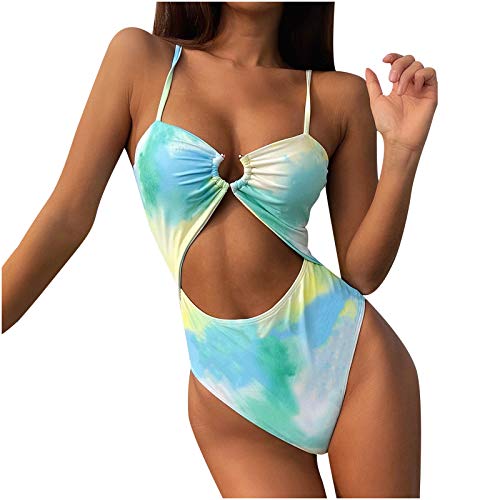 Ez tuxedo bikini sets plus size swimsuits for women button one-pi…