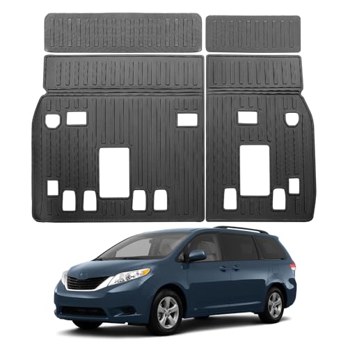 Vanseno Compatible for 2013-2020 Toyota Sienna Backrest Mats 7/8 Seater Model All Weather TPE Kick Mats Seat Back Cover for 2013 2014 2015 2016 2017 2018 2019 2020 Toyota Sienna Accessories by Vanseno - Used condition - US$35.95