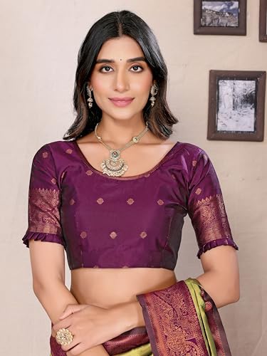 Image of Avantika Fashion Women's Kanjivaram Soft Silk Banarasi Sarees With Blouse Piece For Women