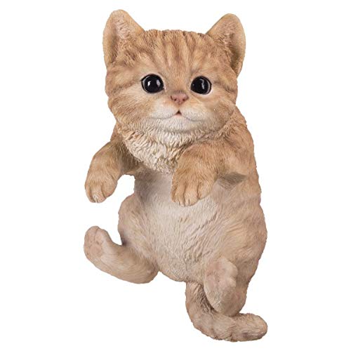 Pacific Giftware PT Realistic Look Hanging Statue Pot PAL Yellow Cat Home Decorative Resin Figurine