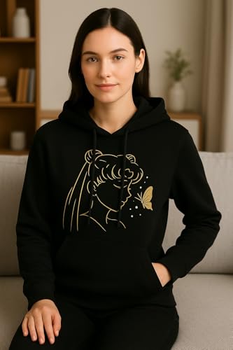 Image of Raves Womens Stylish Printed Hoodie | Trendy Cotton Fleece Hooded Sweatshirt for Women & Girls | Full Sleeve Winter Wear Pullover