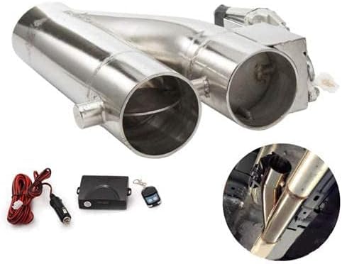 Valvola di Scarico Bypass Versione PRO Telecomando Marmitta Inox 2,5-63,5 mm doppia Apertura Regolabile Exaust Valve Cut off