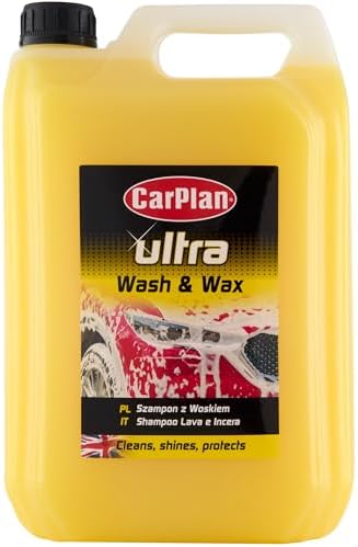 CarPlan Ultra Wash & Wax Car Shampoo, 169 fl oz (1.3 Gallon) pH N...
