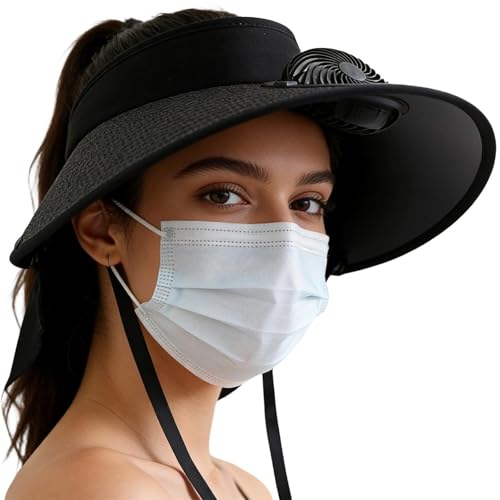 Chapeau avec ventilateur pour éviter les coups de chaud en randonnée