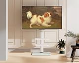 FITUEYES White TV Floor Stand for 32 to 60 inch TVs, Floor Standing TV Stand with 2 Adjustable Shelves, Swivel Bracket, Height Adjustable, Holds 30kgs, Max VESA 600x400mm - Image 8