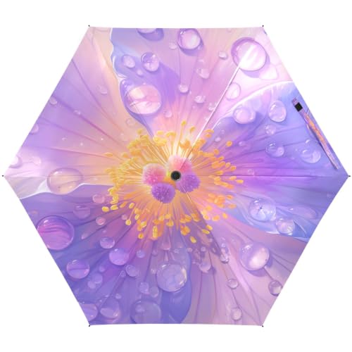 Parapluie pliant Art De Fleurs protection UV pour voyage et plage