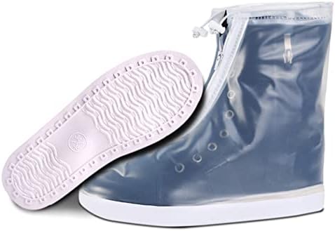 Shiwely Shoes Cover Waterproof Sand Control Non-Slip Shoes Cover Reusable Rain Snow Boots Overshoes for Cycling Outdoor Camping Fishing Garden Travel Women Men (XL(Women 7.5-9 Men 5.5-7), White)