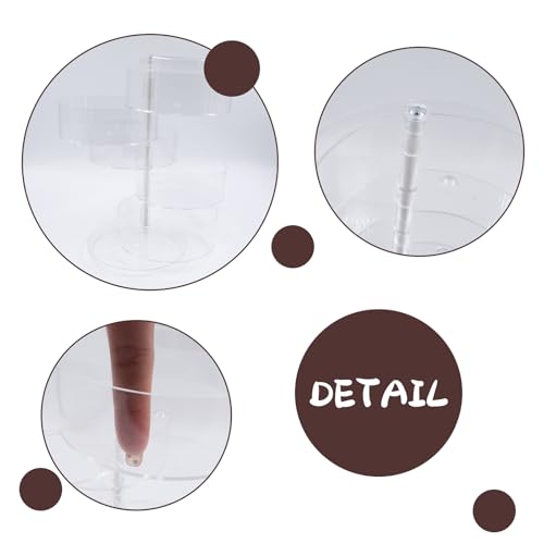 JINGHANGER 5 Ebenen Gürtelorganizer Acryl Aufbewahrung Halter Leder Gürtel Display Gürtelaufbewahrung Aufbewahrungsbox für Gürtel, Uhren und anderes Zubehör 11,5x22 cm