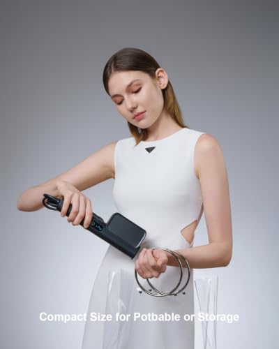 Image of G7 2-in-1 Professional 100-240V Dual Voltage Steamer for Clothes and Iron for Clothes, Just 1lbs Lightly, 8 Minutes of Continuous Steam, 1000W Portable Steamer for travel and home(black)