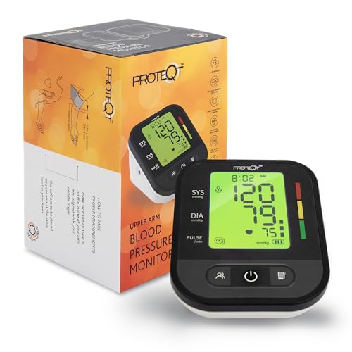 Proteqt Arm Blood Pressure Monitor with Adjustable Cuff