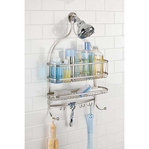 Idesign York Lyra Jumbo Hanging Shower Organizer - 16" X 4" X 22.5", Satin #TOP2