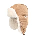 FakeFace – FakeFace Herren Damen Fliegermütze Warm Trappermütze Trapper