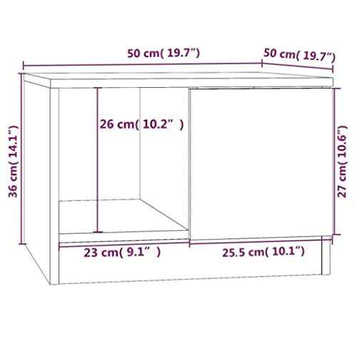 Table basse chêne Sonoma compacte pour optimiser les petits salons - 4