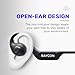 Raycon Open Headphones – Lightweight Wireless Over-Ear Design with Immersive Sound Quality, Long Battery Life, and Comfortable Fit for All-Day Wear - (Black)