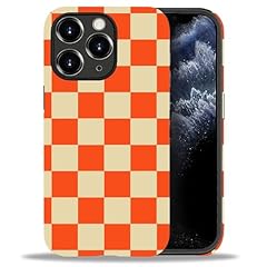 Checkerboard-Orange Red