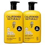 California Naturals Glow Body Wash Sunset Citrus 2-Pack, Hydrating Body Wash for Soft Glowing Skin...
