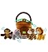 Jungle Animals Talking Plush Baby Toy - 5 Piece Small Stuffed Animals Set Including Jungle House Carrier and Stuffed Monkey, Lion, Tiger & Elephant - These Mini Toys are Ideal for Boys and Girls