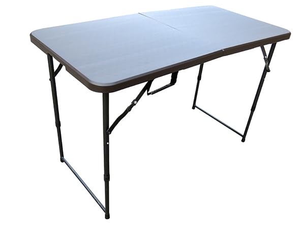 Image of AMAZE' Folding Garden Restaurant Food Parlor Ice Cream Parlor Cafeteria Farm House Canteen Catering Home Household Dining Table (Style 15)