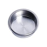 52mm Filter Basket, Pressurized Espresso Filter Basket Stainless Steel Double Wall Portafilter Baske