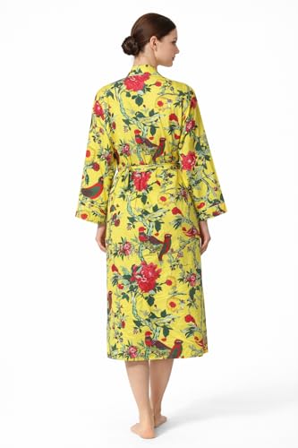 Image of Cotton Women Stylish Printed Kimono, Bath Robe,Night Wear Suit,Swim Wear, Night Dress, Beach Wear