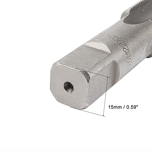 Uxcell Metric Hand Tap M22 Thread 1.5 Pitch 4 Straight Flutes H2 Alloy Tool Steel Bottom & Taper Screw Tap Set Tapping Tools For Repairing 1 Pair #TOP3