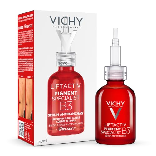 Vichy Liftactiv Pigment Specialist, Sérum Antimanchas, Clareador Facial, Reduz Melasma e Manchas Solares, Uniformiza o Tom Com Tecnologia Melasyl, Niacinamida B3 e Ácido Tranexâmico 30ml