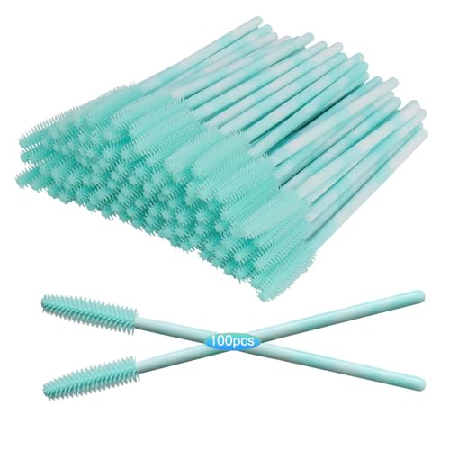 Baguettes de mascara silicone, vert, 100 pcs