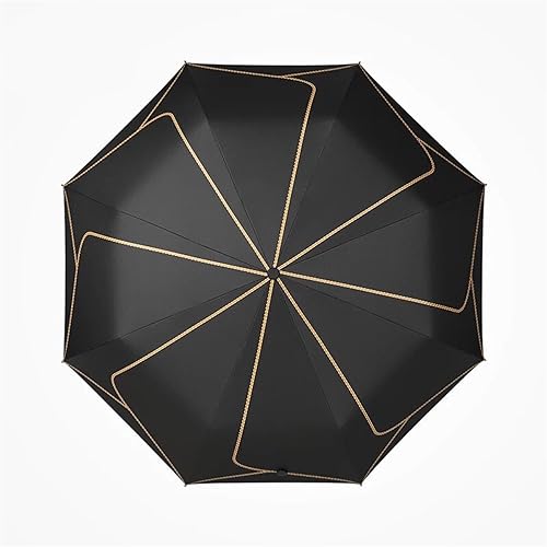 Parapluies pliants anti-vent avec protection crème solaire UPF 50+ et monture renforcée portable