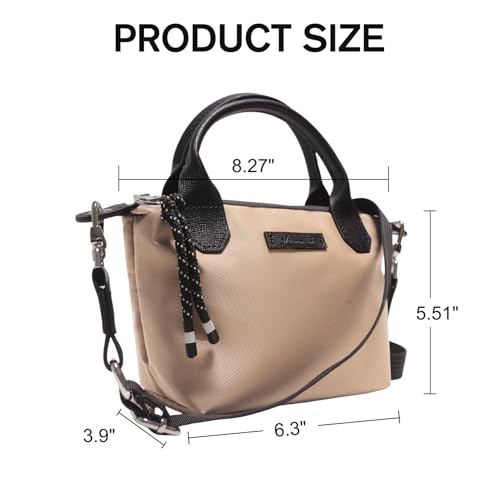 Image of Designer Mini Tote Bag for Women - Lightweight Crossbody Purse with Adjustable Dual Straps (2-Way Carry)