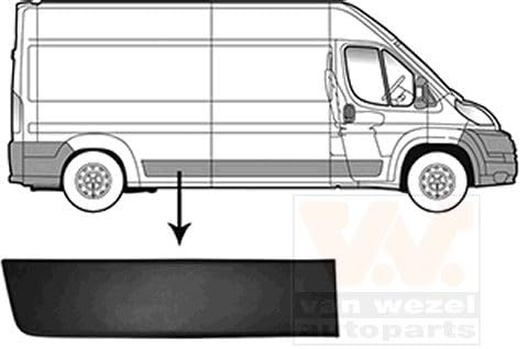 VAN WEZEL Modanatura decorativa/protettiva, Fiancata 0982416 Compatibile con: CITROËN JUMPER II Bus, JUMPER II Kasten, JUMPER II Pritsche/Fahrgestell, FIAT DUCATO Bus, DUCATO Kasten