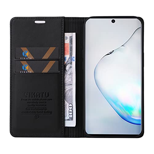 Capa Carteira Flip para Samsung Galaxy Note 10 Capinha de Couro com Suporte de Cartão Suporte Magnét